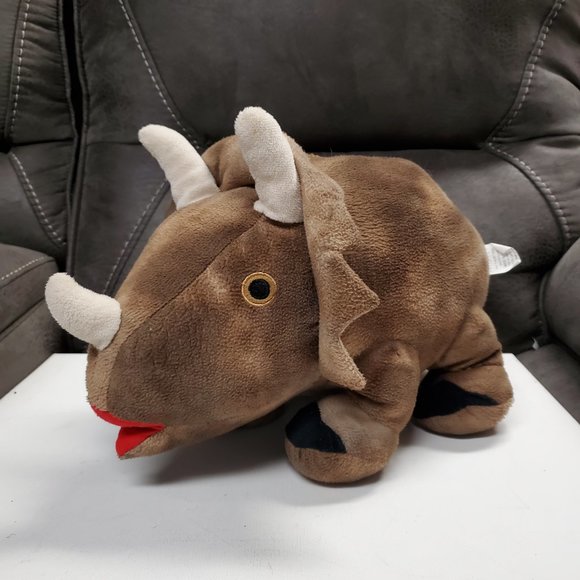 Plush Rhino Coin Bank - Brown - FAB NY - Picture 2 of 8